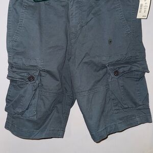 Aeropostale Men's Slate Blue Stretch Cargo Shorts size 29 waist NWT